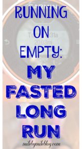 Ever thought about trying a fasted long run? Learn about my experience trying a glycogen depleted long run as part of marathon training. #longrun #training #marathon #running
