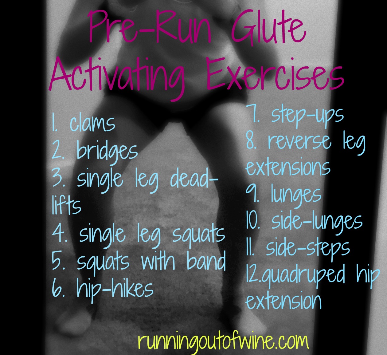 prerun glute activating exercises