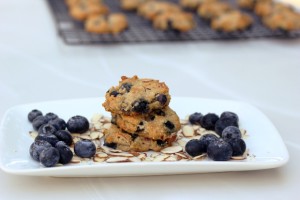 blueberry almond breakfast cookies