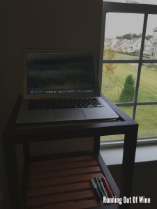 Still thinking about running: using a standing desk for my tight hips