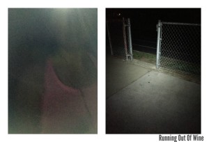 a dark morning track workout