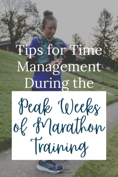 Hitting the peak of marathon training? Here are some strategies for managing time while training.