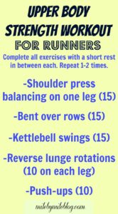 Upper Body Strength Training for Runners