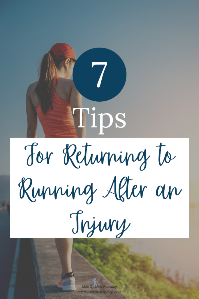 Returning to running after an injury can be challenging. Avoid any setbacks with these 7 tips plus a sample training plan!