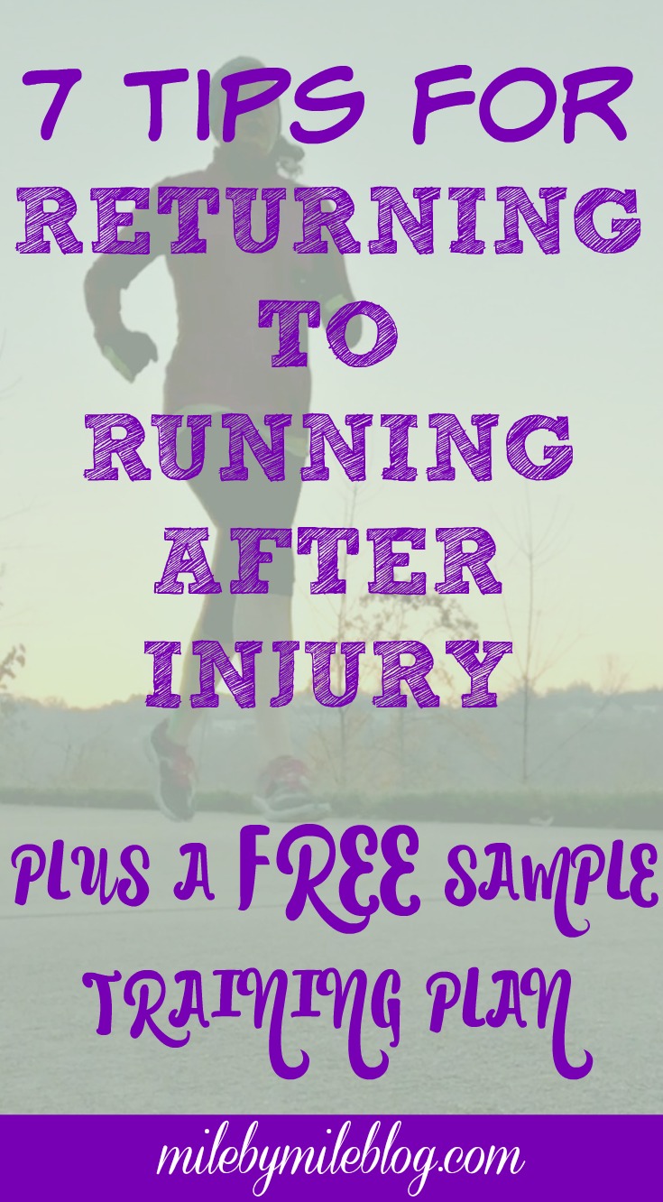 Returning to running after an injury can be challenging. Avoid any setbacks with these 7 tips plus a sample training plan