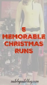 Do you like to run on holidays and special occasions? Christmas is one of my favorite days for running. Here are 5 memorable Christmas runs from the past few years. #running #christmas #holidays #fridayfive