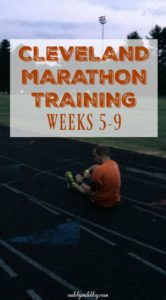 An update on coaching Rob for the Cleveland Marathon, Weeks 5-9.
