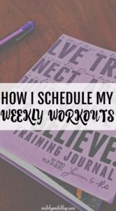 Even when I'm not following a training plan, I like to have a workout schedule. Click post to read about how I schedule my workouts for each week. 