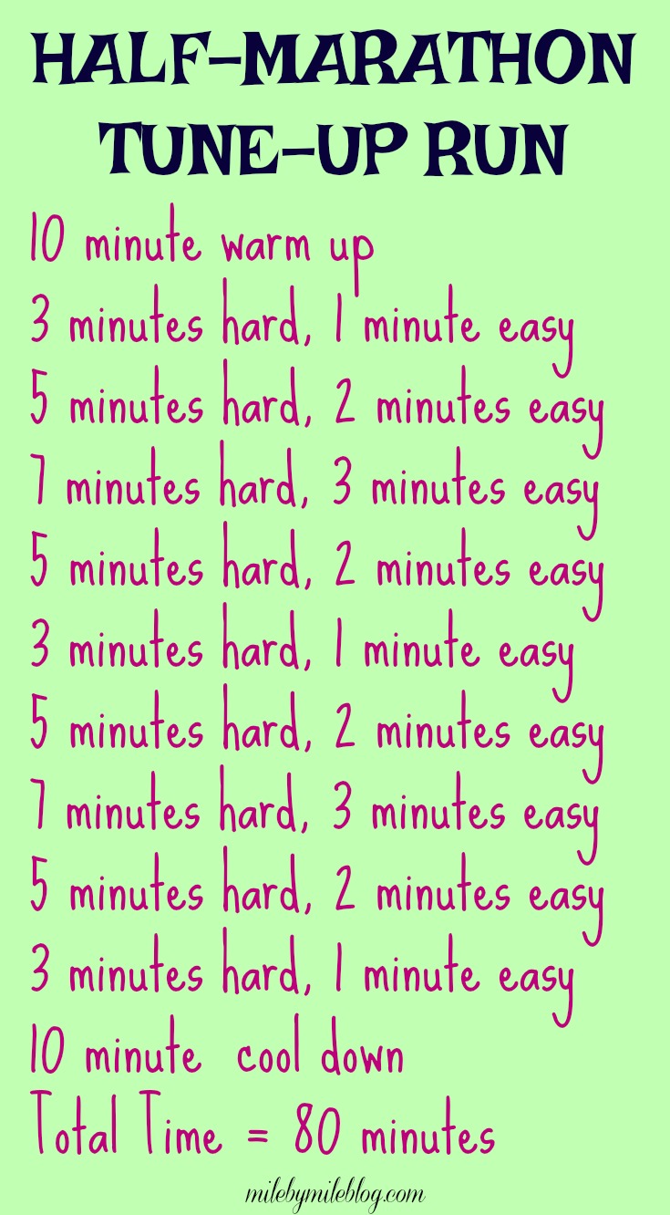 Get ready for a half marathon by following this workout!