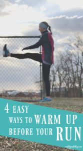 We all know it's important to warm up before a run, but this is something that is often skipped. Here are 4 easy ways to warm up before a run. #run #running #warmup