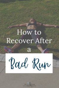 Bad runs happen to all of us as runners. There are some things you can do following a bad run to help yourself recover mentally and physically. It is also important to try to understand why you had a bad run so you can try to prevent it from happening again!