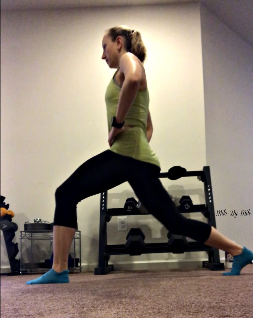 lunges to warm up