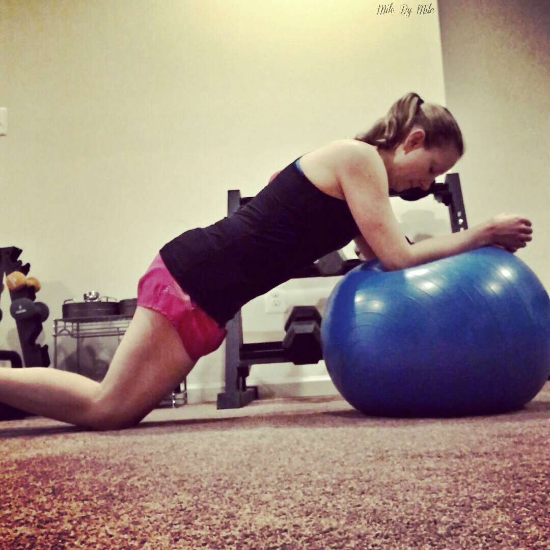 stability ball planks