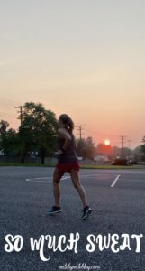 Another humid week of running meant that there was SO much sweat! Click post to read about my workouts this weekend which included strength training, a long run, and a farltlek run! #workouts #running 