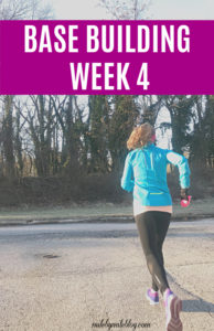 My 4th and final week of base-building before half-marathon training begins is complete! Check out my post to see my workouts from this past week. #running #weeklyrundown #basebuilding