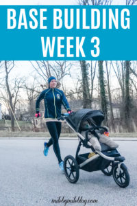 Week 3 of base building is complete! This week brought slightly higher mileage and a 4th day or running. Click to read more about my workouts this week! #running #training #halfmarathon #workouts