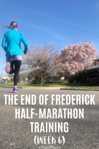 This was my final week of Frederick Half-Marathon training due to my race being cancelled. Here's how week 6 of training wrapped up. #running #workouts