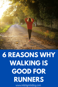 Walking is a great cross-training activity. It has many benefits from adding time on your feet to slowing down and engaging your muscles properly. Walking is good for runners as a supplemental form of exercises. Here are 6 reasons why walking is good for runners. #walking #crosstraining #injuryprevention