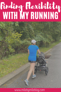 This week was all about finding flexibility with my running! I didn't get to do my speed workout and almost all of my runs were with the stroller, but I made it work. Here is how my week of running flexibility played out.