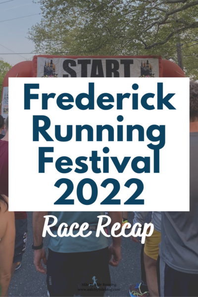On May 1st I ran the Frederick Running Festival half-marathon, which was my first live half-marathon since 2017 and also my first live postpartum half.