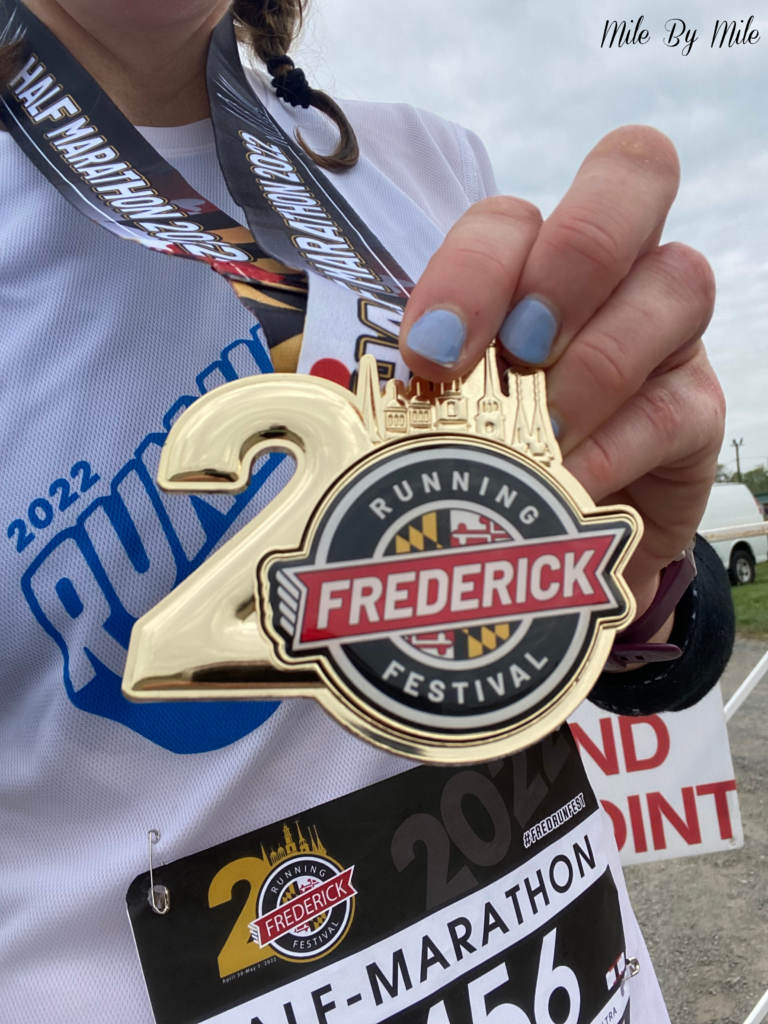 frederick running festival medal