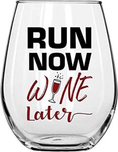 runners gift idea wine glass