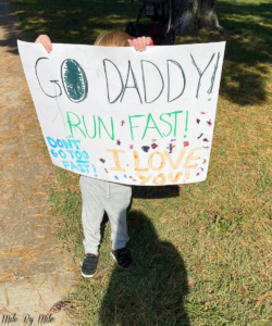 kids cheering at a race