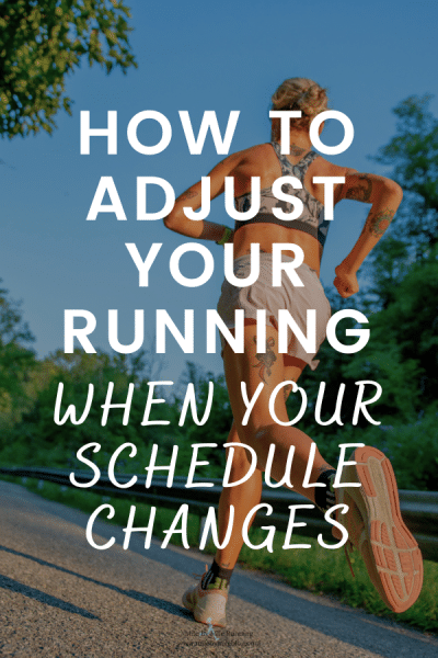 It can be really tough to keep with your runs when you get really busy or just have a big change in your schedule. Many of us thrive off of routines and consistency, and when change happens it can be hard. It's important to find ways to adjust your running when your schedule changes and not let it completely derail your training.