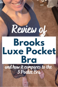 For many years my favorite sports bra for running has been the Brooks 3 Pocket Bra. Unfortunately, this bra is no longer available. It seems be have been discontinued and replaced with the Luxe Pocket Bra. In photos the Luxe Pocket Bra appears somewhat similar to the 3 Pocket Bra, so I had to give it a try.