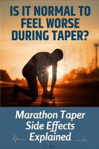 Runner preparing for a taper run