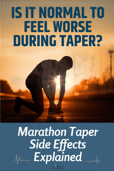 Runner preparing for a taper run