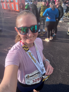 Annapolis Half Finish with Medal